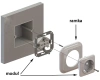 Włącznik żaluzjowy kołyskowy okrągły biały ceramiczny podtynkowy (moduł bez ramki) - Ceramic Loft