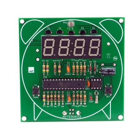 Zegar z budzikiem. Zestaw DIY do nauki lutowania AVT EDU633