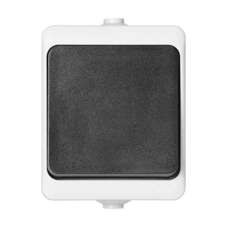 Przycisk dzwonkowy natynkowy ORNO AQUATIC MINI IP54 10A 230V biało-czarny