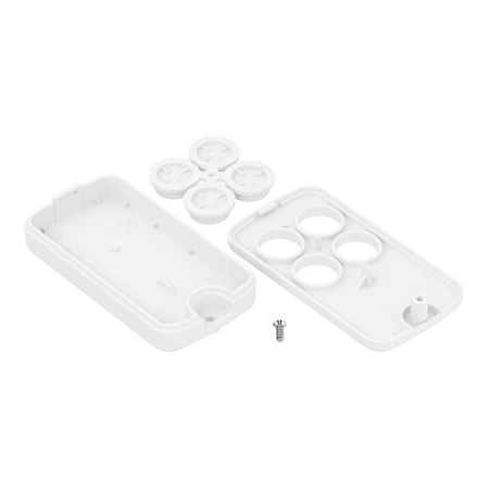 Obudowa pilota 35x65, h=13mm, ABS, biały Z132B