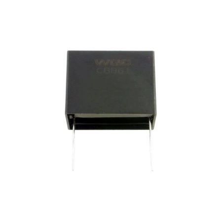 Kondensator rozruchowy do silnika 4µF 450VAC, CBB61, do druku, raster 32mm, 38 × 20 × 28 mm
