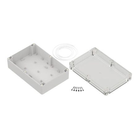 Obudowa hermetyczna ZP210.140.75 jasnoszara/przeźroczyste wieczko PC
