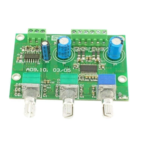 Uniwersalny, stereofoniczny wzmacniacz mocy 2x 10W z regulacją barwy dźwięku - PCB do projektu AVT 1982