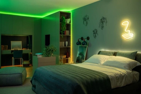 Twinkly Dots 60, dekoracyjne oświetlenie LED RGB 3m, czarny przewód, zasilanie USB