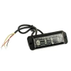 Lampa błyskowa LED do pojazdu, 20W, 4 LED, światło niebieskie, R65 R10, 12V/24V, LW0034