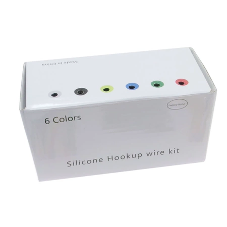 Zestaw 6 przewodów silikonowych AWG24 6x8m + akcesoria