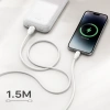 Kabel USB-C - Lightning, 30 W, 1,5 m, biały, Miccell, MIC-003745