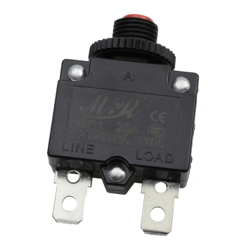 Wyłącznik nadprądowy bimetaliczny MR1 25 A 250 V AC, 1 tor, panelowy