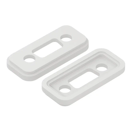 Zaślepka do obudowy OBD pod złącze RS232, zestaw 2 szt., ABS, jasnoszara, Kradex