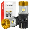 Żarówki LED W5W T10 CANBUS 12/24 V, 4 × SMD 3030 + 1 × SMD 3020, światło białe, 2 szt. - AMiO 04990