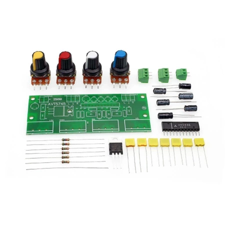 Przedwzmacniacz stereo z regulacją barwy dźwięku - KIT AVT 5745