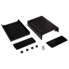 Obudowa uniwersalna Z112, 136 × 185,5 × 60 mm, ABS, czarna, z panelami bocznymi, Kradex