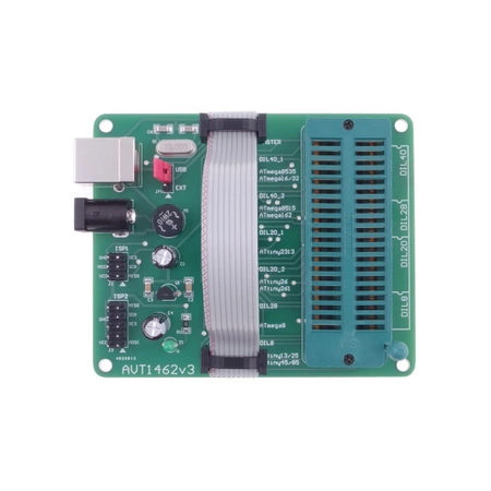 Adapter dla programatorów AVR ISP (podstawka ZIF) - zlutowany KIT AVT 1462
