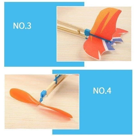 Model samolotu z napędem gumowym 410mm - Samolot dla dzieci - gumówka