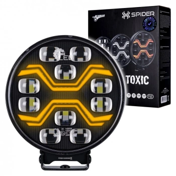 Reflektor drogowy LED samochodowy, 10 LED, 12V/24V, IP69K, L3440