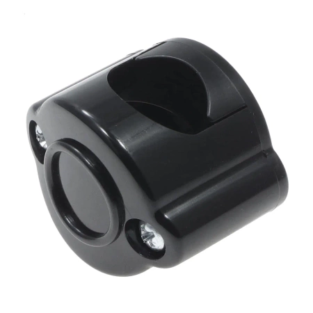 Uchwyt kabla plastikowy 42×32 mm natynkowy czarny - Retro PRL