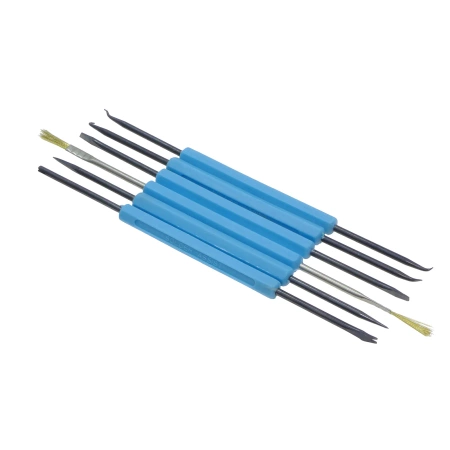 Zestaw lutowniczy w etui + kit do nauki lutowania: latarka LED AVTEDU627