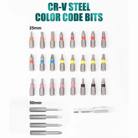 Wkrętak elektryczny z zestawem bitów Proskit PT-1366U