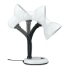 Lampka biurkowa E27 DTL001W DPM, elastyczne ramię, włącznik w podstawie, przewód 1,5 m, biała