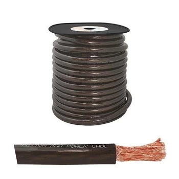 Przewód zasilający Car Audio 0 Ga, średnica 15 mm, czarny, 1 mb