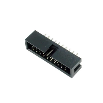 Wtyk IDC 20-stykowy prosty do montażu na PCB, raster 2,54 mm ze złoconymi stykami, Z-WS20G