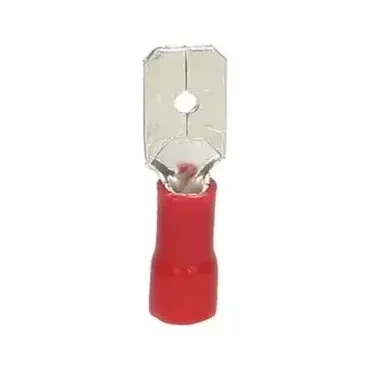 Konektor płaski męski izolowany 6.3mm 1mm² - końcówka kablowa - blister 10szt