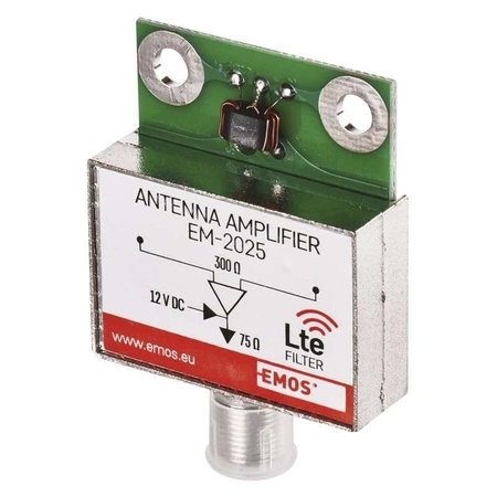 Wzmacniacz antenowy, 25 dB, EMOS J5802