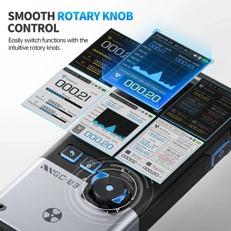 Detektor promieniowania jonizującego FNIRSI GC-03 – miernik pola elektrycznego, magnetycznego i radiacji (Geiger)