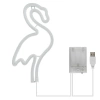 Neon LED "flaming", dekoracja LED 15x28,5cm zasilanie z baterii lub USB