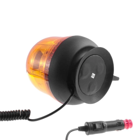 Lampa ostrzegawcza LED do pojazdu, 18 LED, światło pomarańczowe, magnes, R65 R10, LW0028-ALR-2