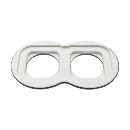 Ramka podwójna okrągła typu ósemka ceramiczna czarna Ceramic Loft