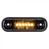 Lampa obrysowa LED pomarańczowa 6 diod 12/24 V, klosz przyciemniany DARK - L1321