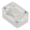 Obudowa hermetyczna ZP60.40.30JPH, 40 × 60 × 30 mm, ABS+PC, jasnoszara, z przezroczystym wieczkiem, Kradex