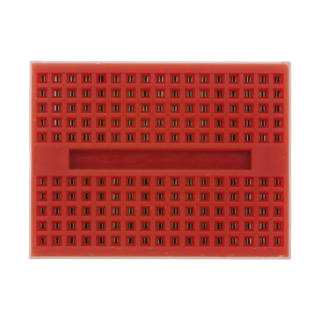 Płytka stykowa prototypowa, 170 pól, bez lutowania, raster 2,54 mm, czerwona