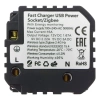 Gniazdo elektryczne z uziemieniem z USB A+C 20W z pomiarem energii (watomierz) ZigBee białe podtynkowe (moduł bez ramki) - TAWOIA Smart Home