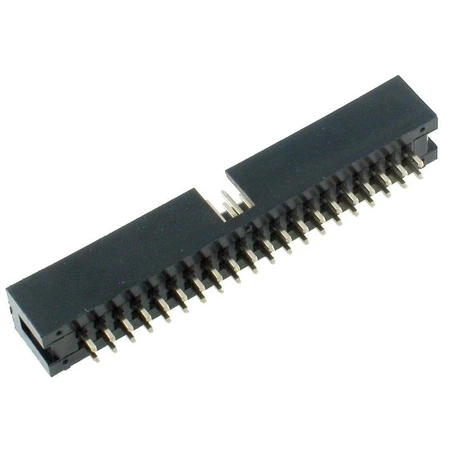 Wtyk IDC 40-stykowy prosty do montażu na PCB, raster 2,54 mm ze złoconymi stykami, Z-WS40G