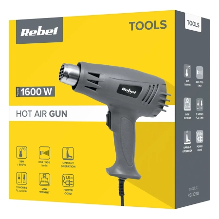 Opalarka na gorące powietrze 1600W Rebel