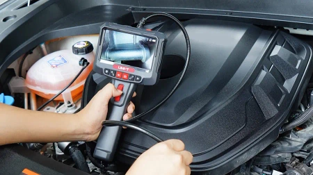 Przemysłowy endoskop inspekcyjny z kamerą obrotową 360° i ekranem 5 cali, Kamera inspekcyjna Uni-T UT663B