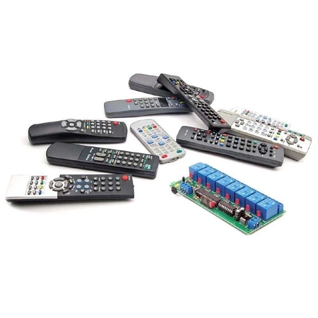 Przełącznik IR 8-kanałowy - maksymalne obciążenie 8A/230V na kanał - KIT AVT 3138