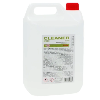 Cleanser IPA 70 IZOPROPANOL, płyn do czyszczenia optyki, mechaniki precyzyjnej i sprzętu elektronicznego, ART.068 5L