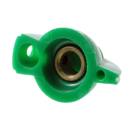 Gałka ze wskaźnikiem, oś 6mm, 32x20x14mm, zielona