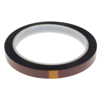 Taśma kaptonowa samoprzylepna 10mm, grubość 80um, temp do 260°C rolka 33m