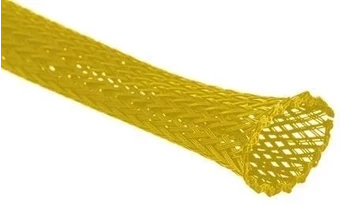 Oplot poliestrowy 4/8 mm, żółty, 1mb