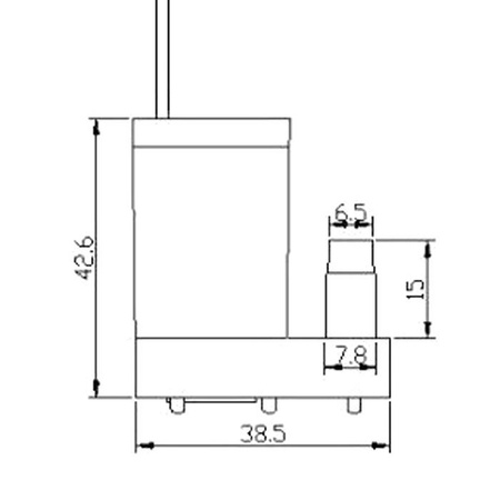 Mini pompka do cieczy 5V zatapialna pionowa 80L/h