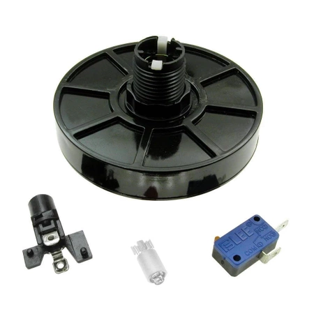 Przycisk arcade BIG Push monostabilny biały, LED 12 V, 3 A / 250 V, PRZEL606
