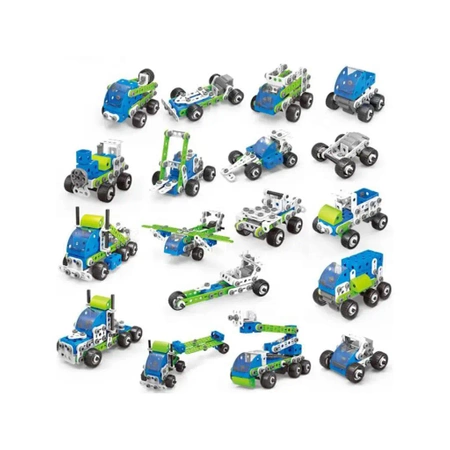 Klocki konstrukcyjne: pojazdy budowlane 18w1