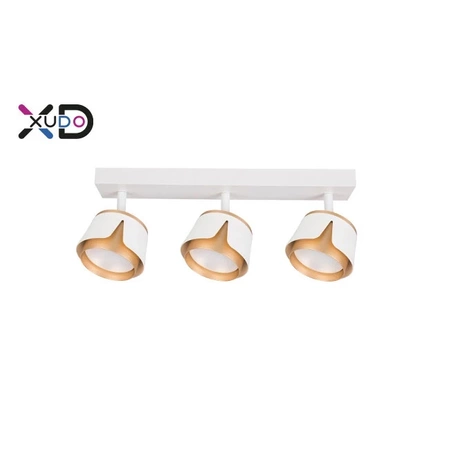 Kinkiet GX53 LED x3 biały+złoty, XUDO IK283W
