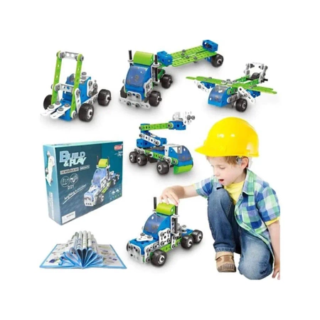 Klocki konstrukcyjne: pojazdy budowlane 18w1