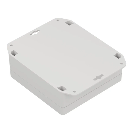 Obudowa hermetyczna z uchem ZP120.120.45 jasnoszara ABS