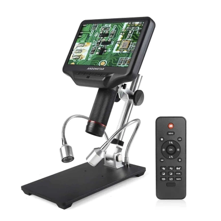 Mikroskop HDMI do lutowania SMD, serwisu elektroniki i kontroli PCB, ekran 7″ – Andonstar AD407